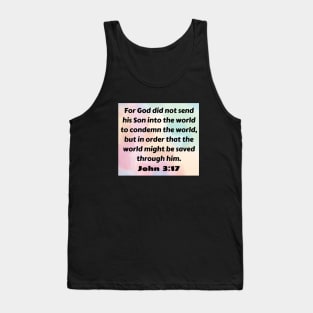 Bible Verse John 3:17 Tank Top